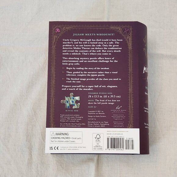 Murder Most Puzzling: Murder Mystery Jigsaw Puzzle, The Missing Will - Picture 9 of 11